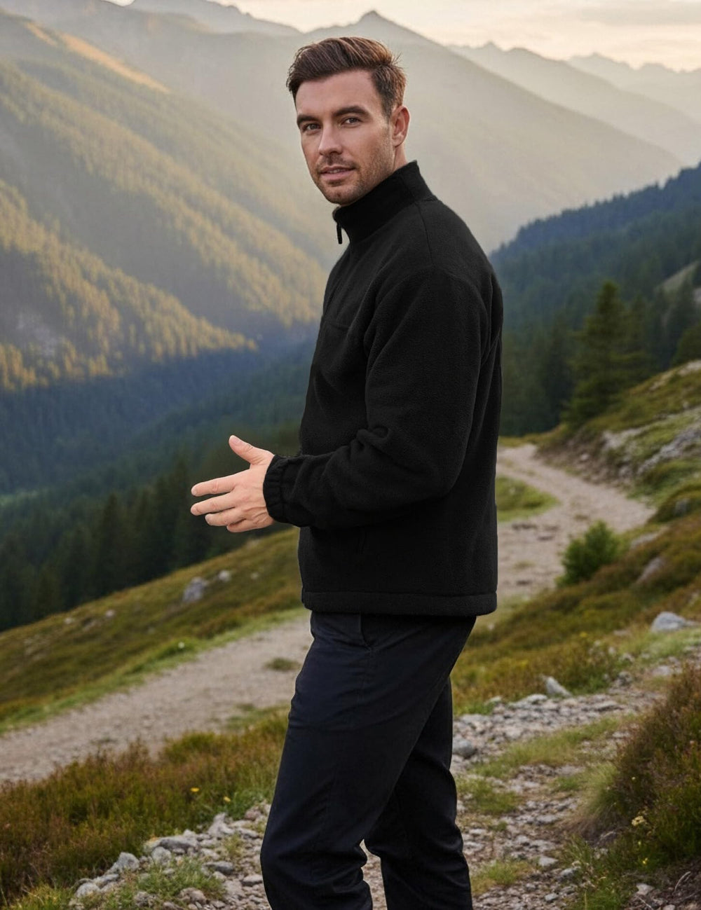Blokehoway fleece jacket size chart helps you pick the right gift.