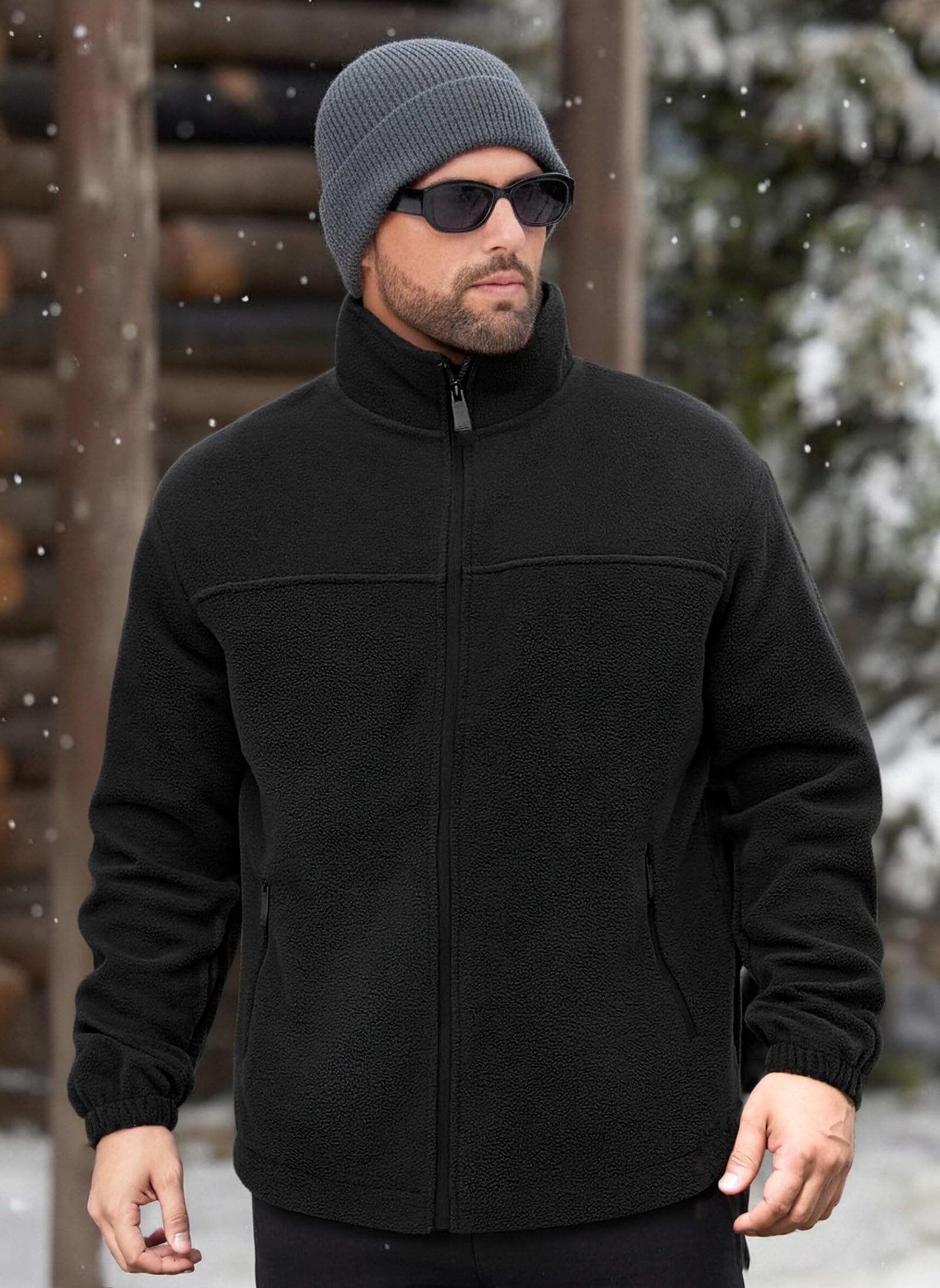 Blokehoway jacket stand-up collar detail adds extra warmth against cold winds.