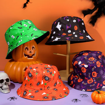 Unisex Blosssound Halloween bucket hats for teens, men and women