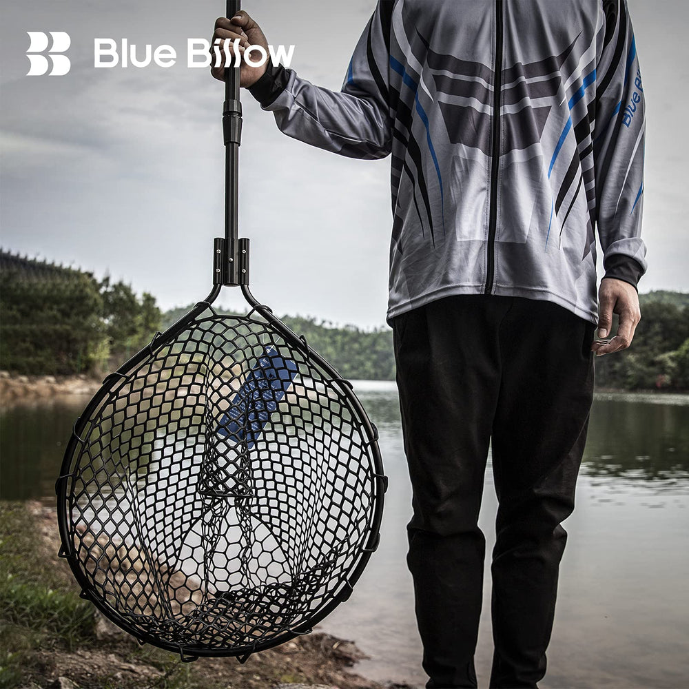 Blue Billow net handles freshwater and saltwater environments with ease.