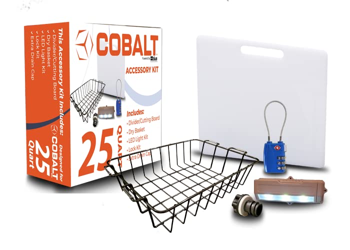 Blue Coolers cobalt divider cutting board doubles as a cutting surface in the cooler.