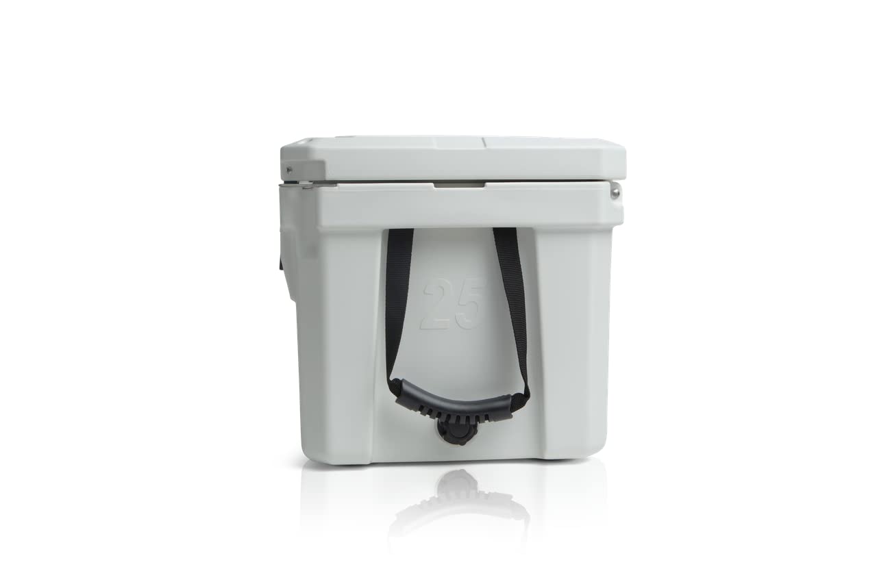 Blue Coolers Cobalt 25qt lid open view emphasizes easy access to cold drinks