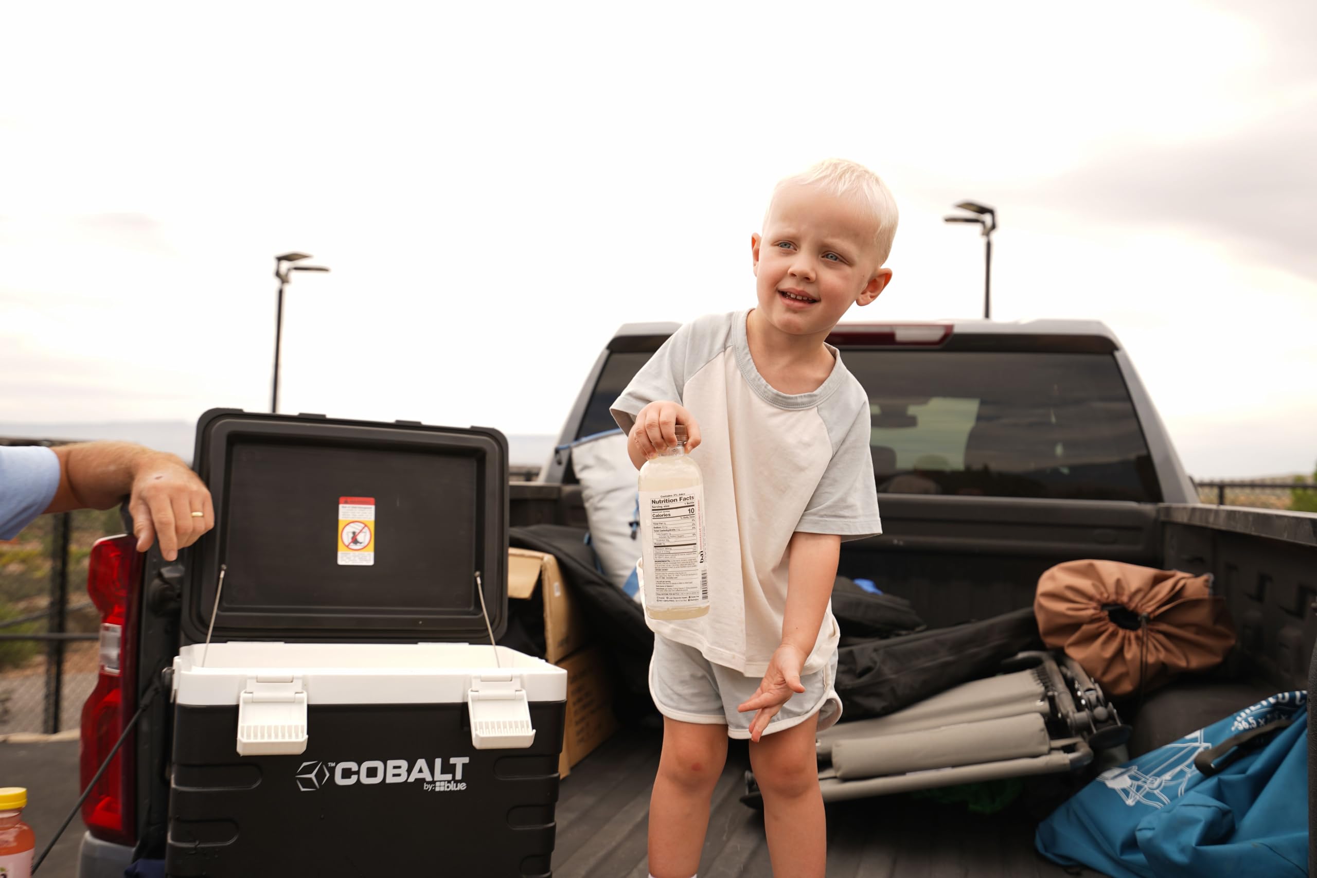 Blue Coolers Cobalt 37qt lightweight yet rugged construction boosts portability.