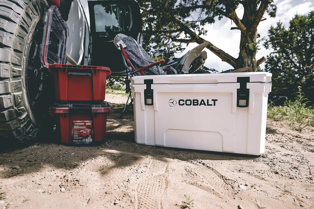 Blue Coolers Cobalt 55-quart ice retention highlights up to three days