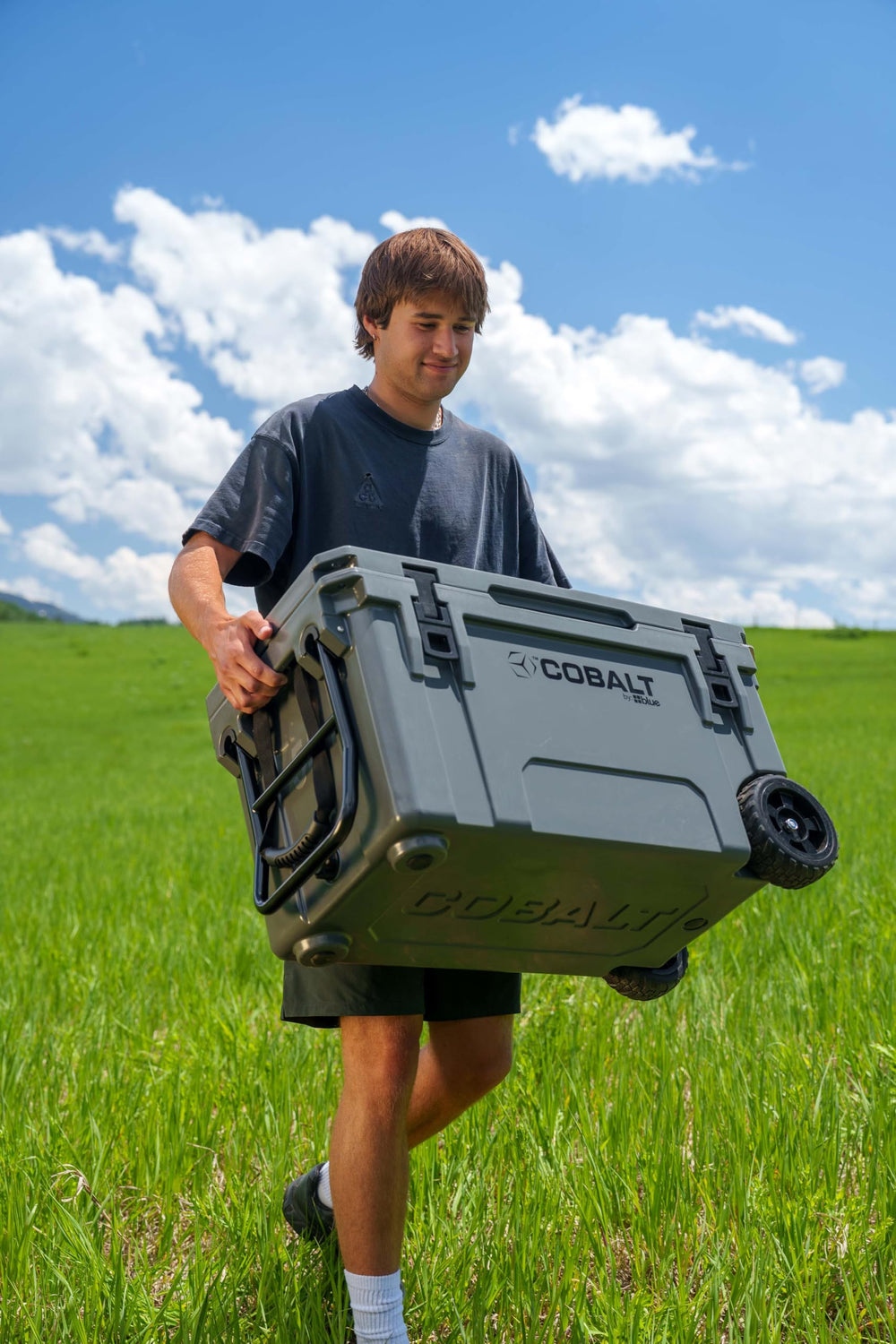 Blue Coolers Cobalt 55QT rapid drain system helps cleanup after outings.