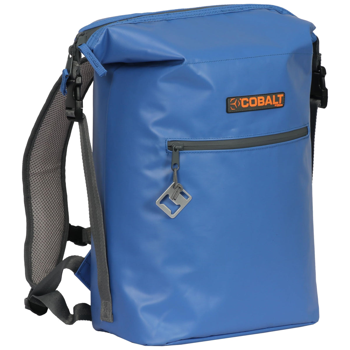 Blue Coolers Cobalt tote front view, stylish durable cooling for outdoor trips