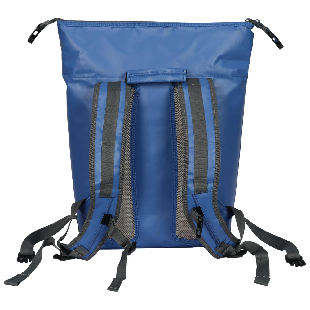 Blue Coolers Cobalt tote open top, reveals insulated interior for keeping drinks cold