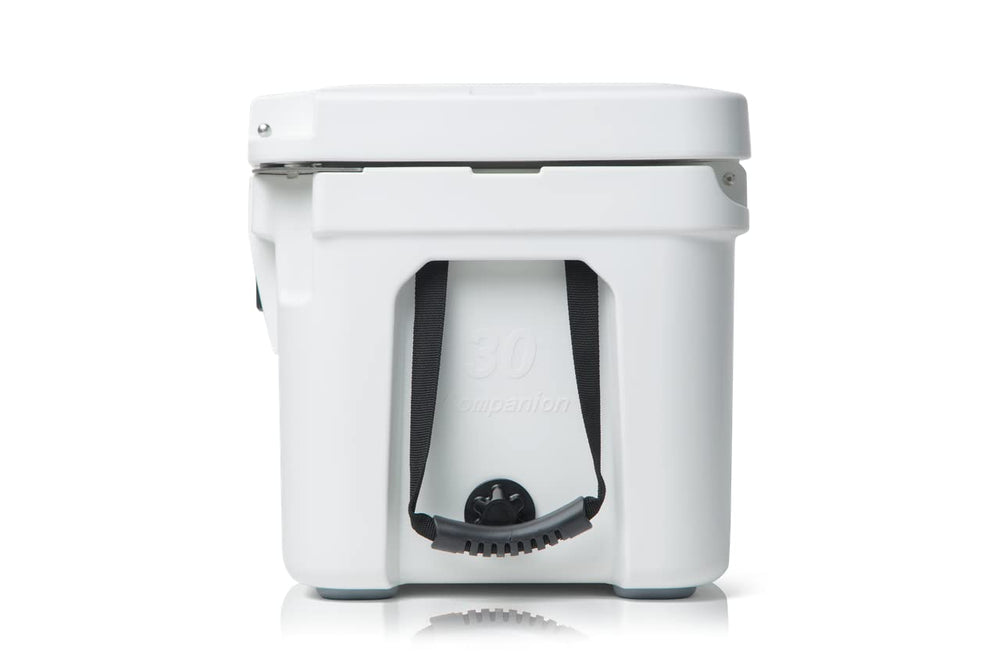 Blue Coolers Companion roto-molded construction emphasizes rugged durability for outdoor trips