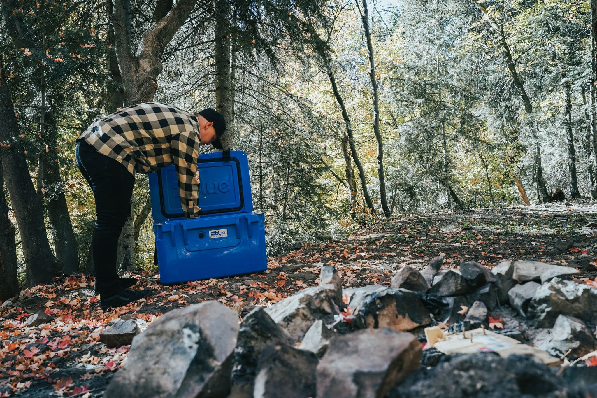 Blue Coolers Ice Vault 60qt outdoor-adventure-ready design suits camping, boating, and backyard gatherings