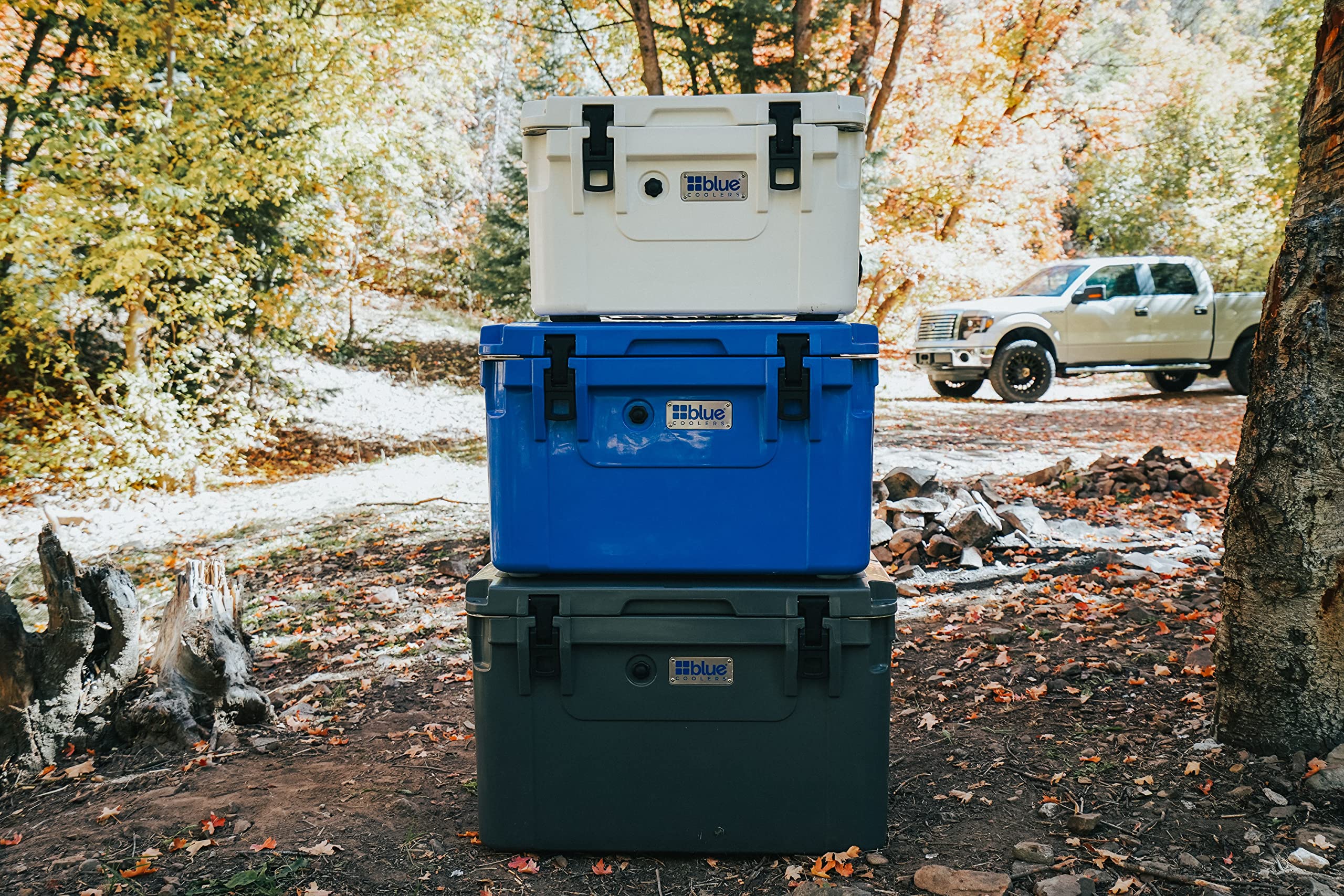 Blue Coolers Ice Vault 60qt rapid-drain-system enables easy ice removal and quick cleanup