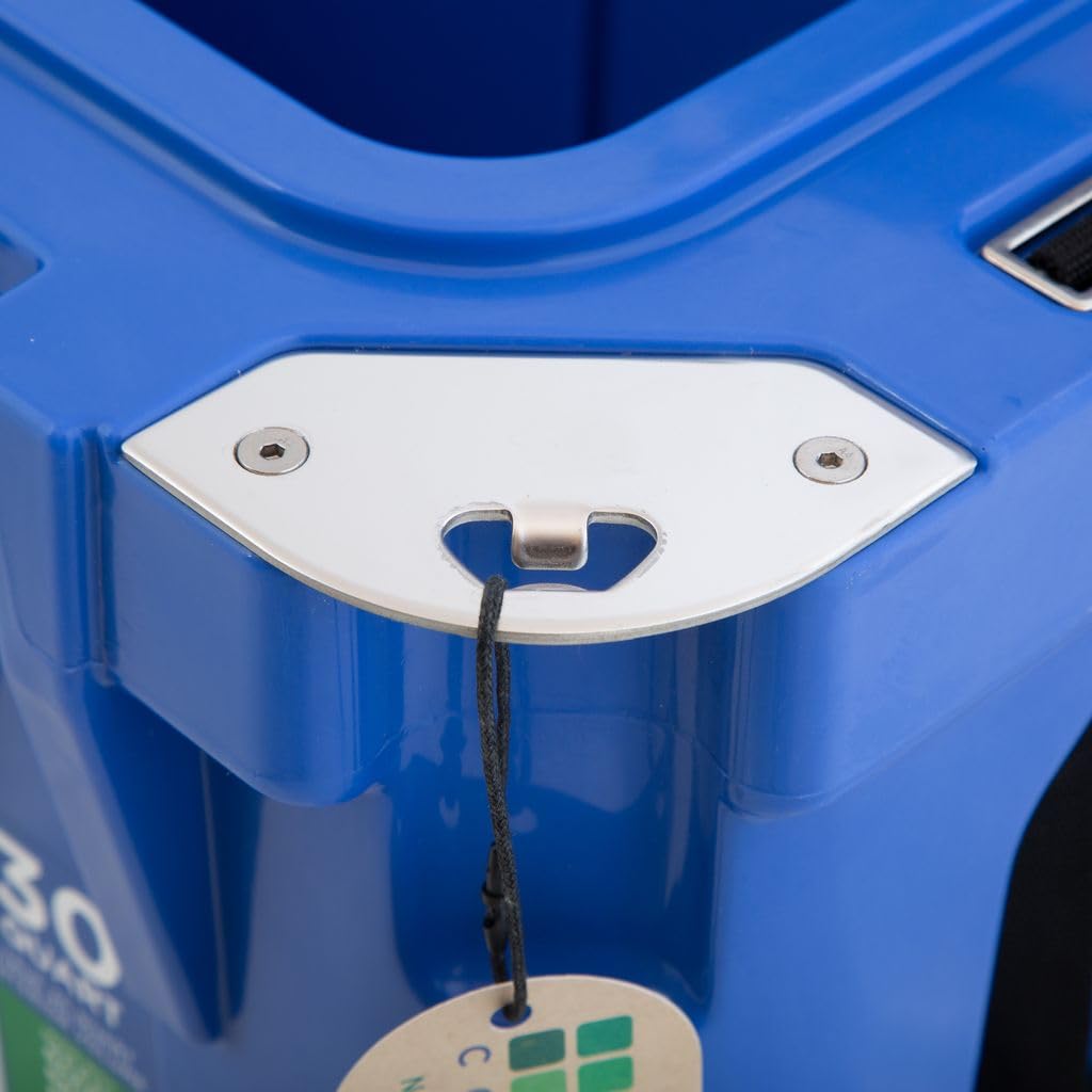 Blue Coolers rotomolded design showing long ice retention.