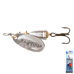 Blue Fox Classic Vibrax 01 blade lure features metallic finish for added flash and casting control.