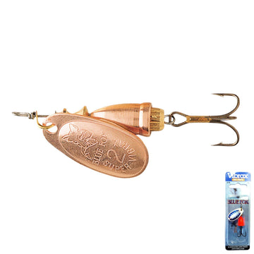 Blue Fox Classic Vibrax 02 copper blade close-up boosts attraction