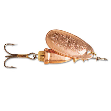 Blue Fox Vibrax 02 copper finish lure for versatile freshwater fishing