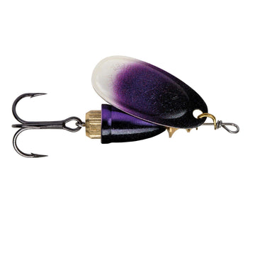 Blue Fox Classic Vibrax 02 Northern Lights 3/16 Purple lure glows for versatile freshwater casting