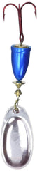 Blue Fox Classic Vibrax 03 belled body promotes smooth non-twisting retrieves.
