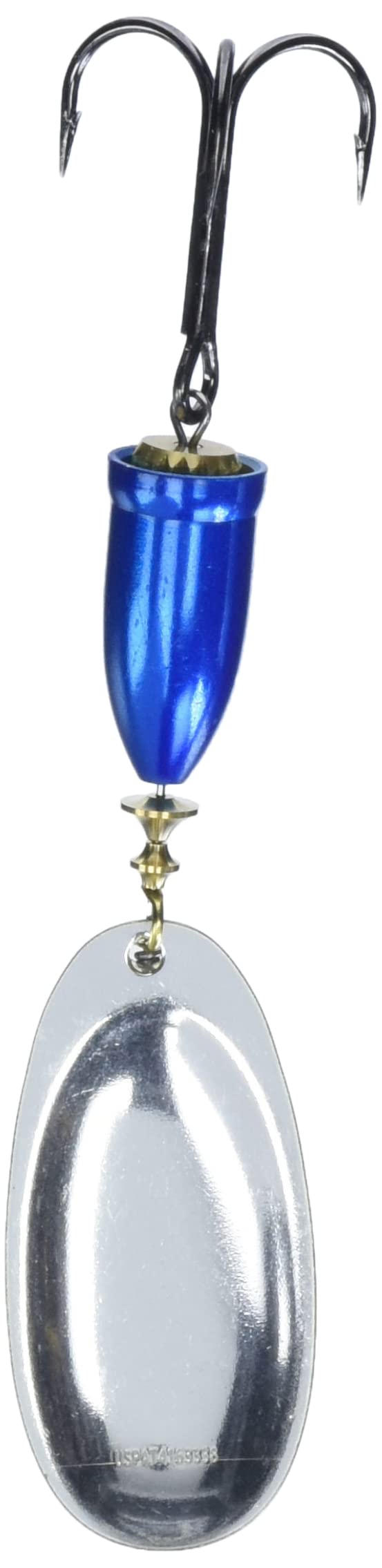 Blue Fox Classic Vibrax UV side view shows balanced lure profile.