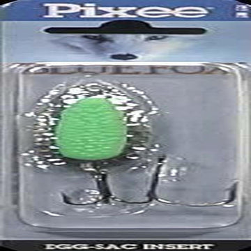 Blue Fox Pixee Spoon nickel/green with egg sac insert attracts salmonids in deep water