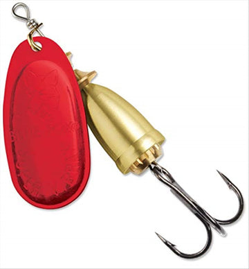 Blue Fox Rapala Classic Vibrax 01 Bleeding Gold spinner, vivid flash to attract freshwater fish in murky water