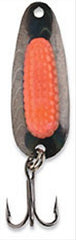 Blue Fox Rattling Pixee Spoon with holographic herring pink finish attracts salmon and steelhead