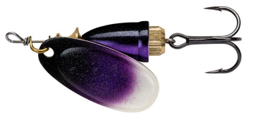 Blue Fox Super Vibrax Classic spinner blade in bleeding-silver delivering vibration to attract bites