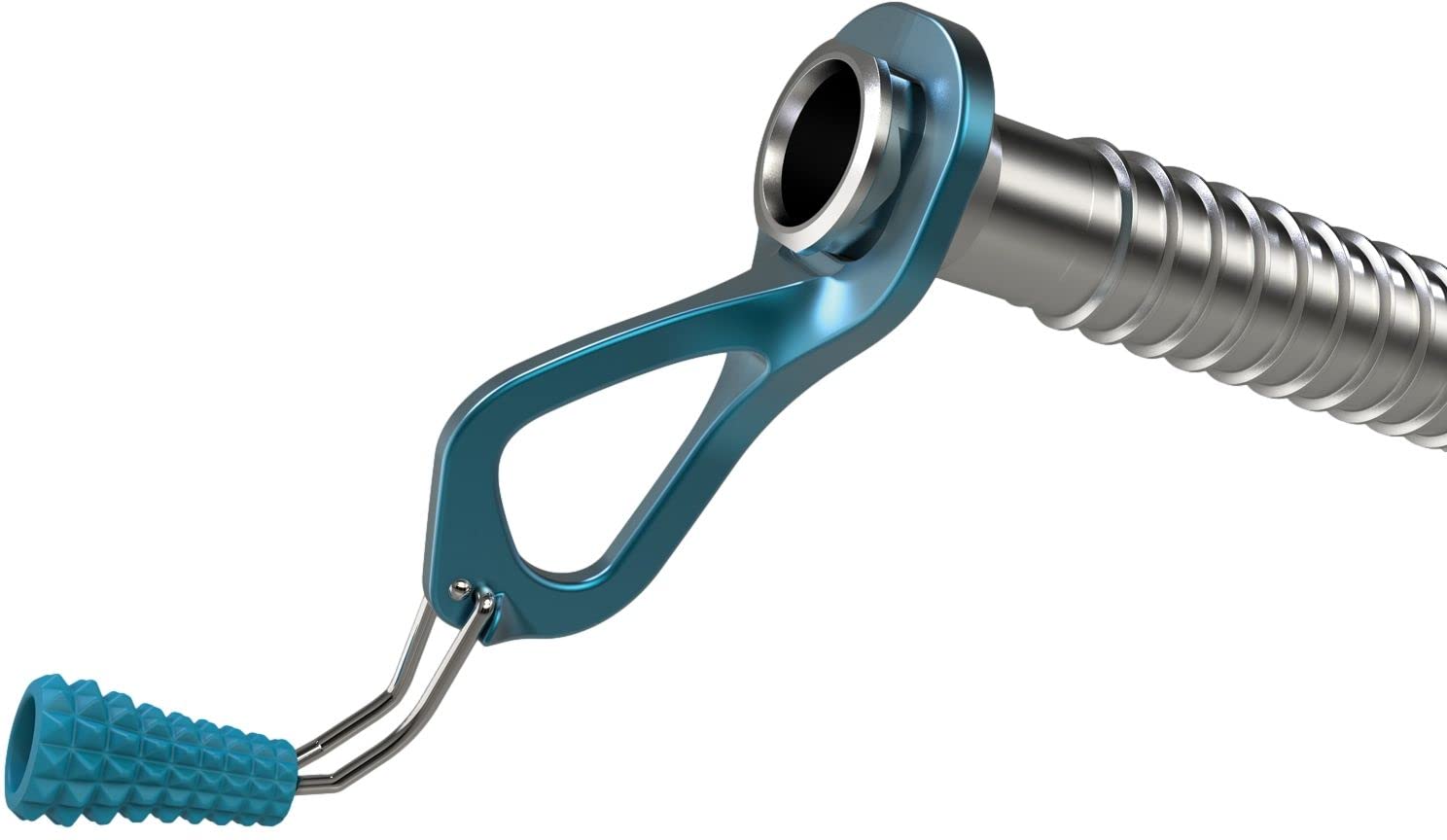 Blue Ice Aero color-coded knob aids length identification during climbs.