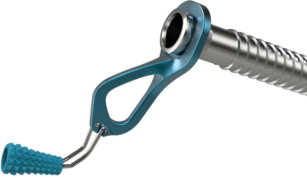 Blue Ice Aero color-coded knob aids length identification during climbs.
