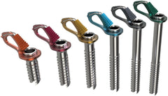 Blue Ice Aero ice screw orange 7cm for quick, secure placements.