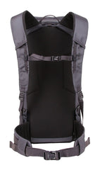 Blue Ice Chiru 25L pack ice-tool sleeve secures axes with snug fit.