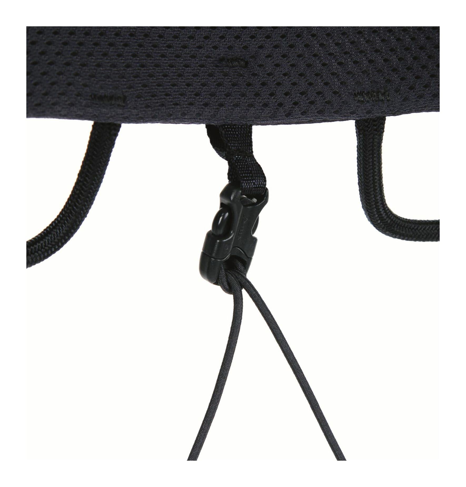 Blue Ice Cuesta harness worn in use demonstrates quick-adjust waist and leg straps