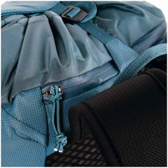 Blue Ice Dragonfly 26L pack strap view highlights breathable straps and light carry.
