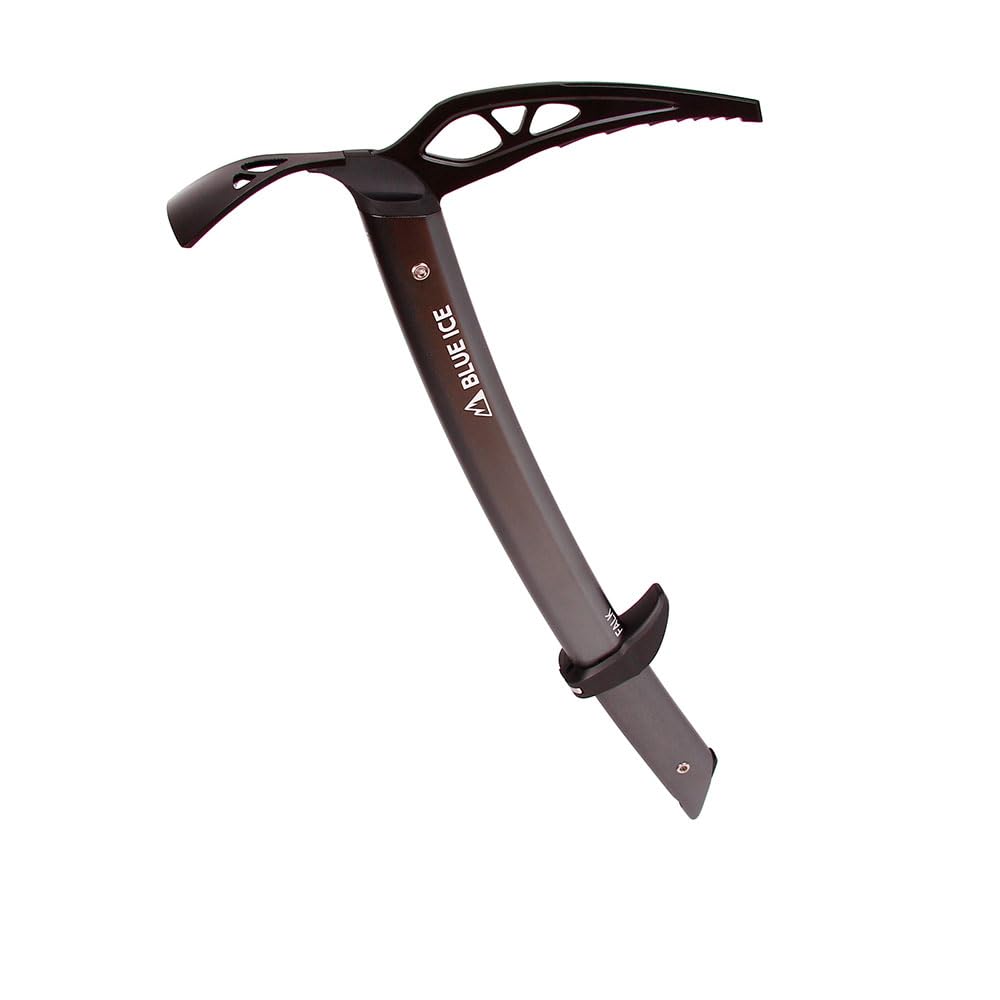 Blue Ice Falk ice axe protectors included for safe transport
