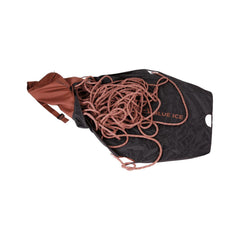 Blue Ice Koala ropebag external zip pocket in Henna highlights added organization.