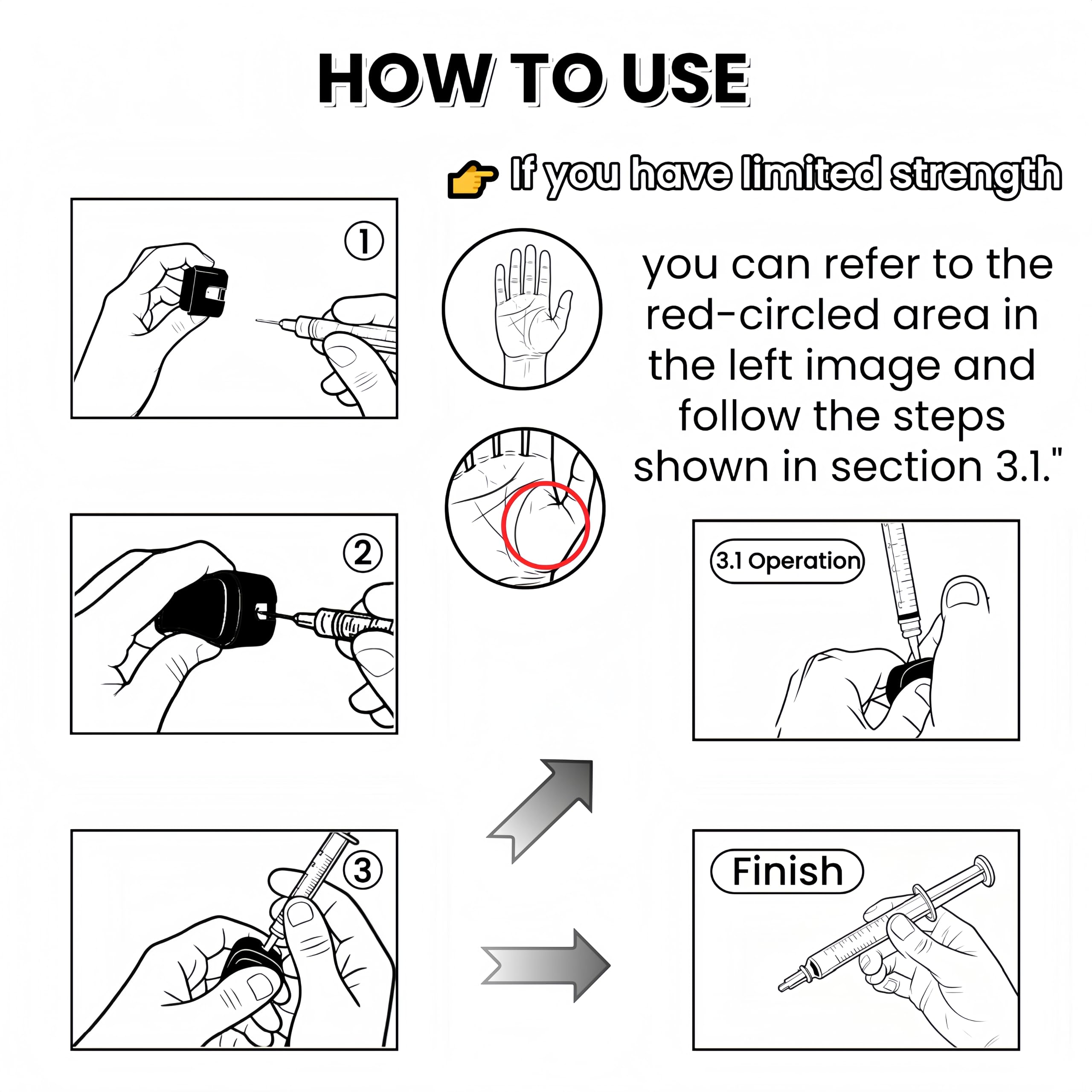 Discreet blue matte design in a sewing kit