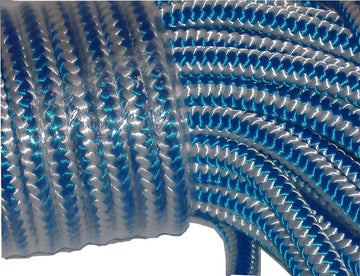 Blue Ox Rope arborist rope on blue-white spool shows strong, durable performance for tree work
