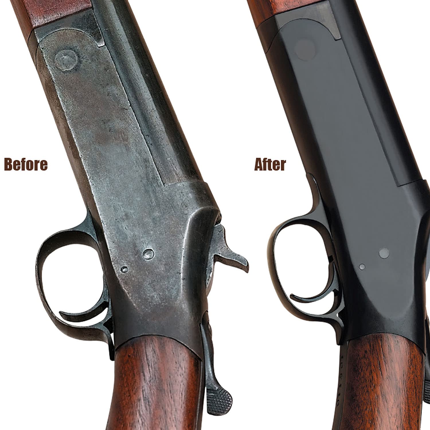 Blue & rust remover included in kit