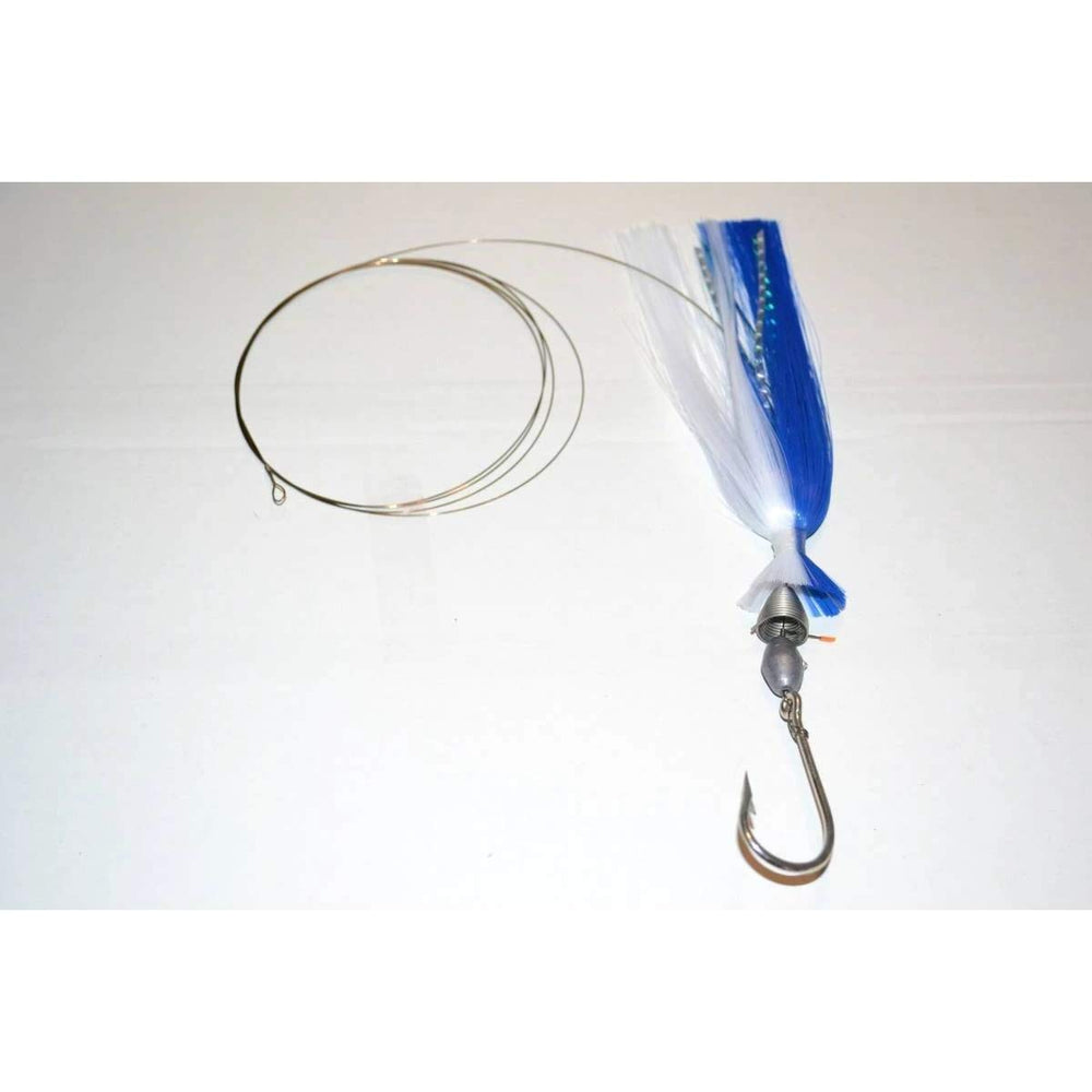 Blue Water Candy 00270 Ballyhoo Rig with clear finish blends with bait and water