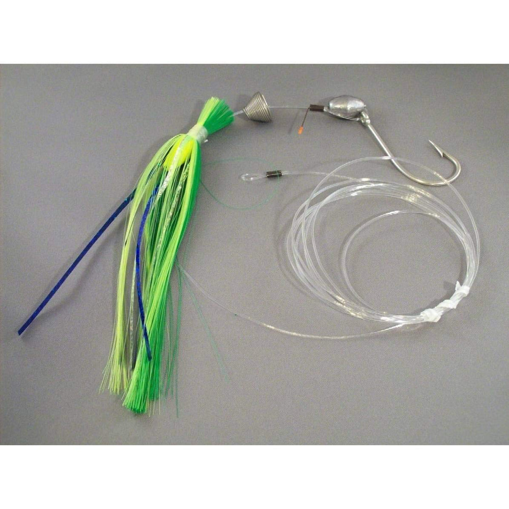 Blue Water Candy 00270 Ballyhoo Rig positioned for easy rigging and secure bait control