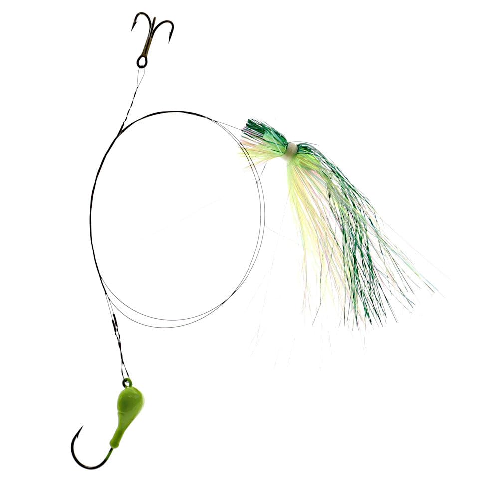 Blue Water Candy blue-tail jig head promotes natural underwater action.