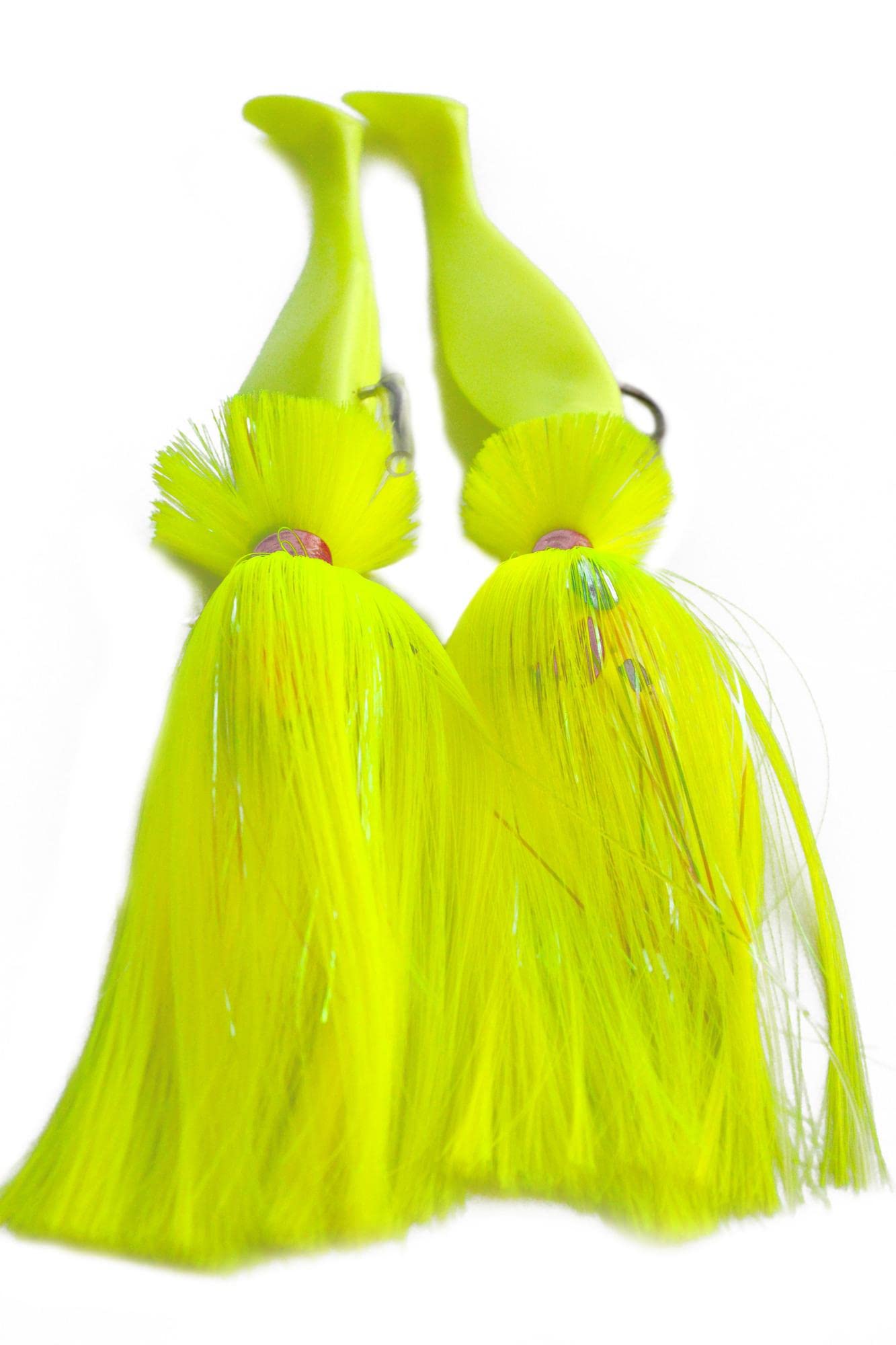 Blue Water Candy 60523 tandem 10 chartreuse front view for trolling visibility.