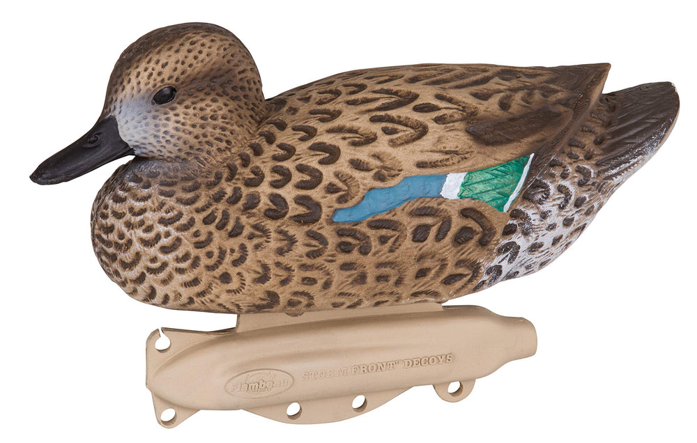 6-pack includes two active drakes, two skimmer drakes, a resting hen and a dabbler hen