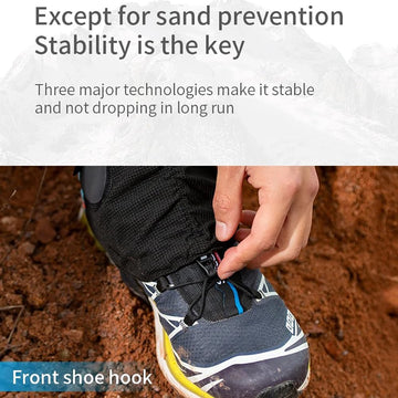 BlueField Low Trail Gaiters adjustable drawstring ensures secure fit over pants.