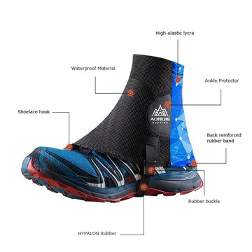 BlueField Low Trail Gaiters shoe lace hook keeps gaiters firmly attached.