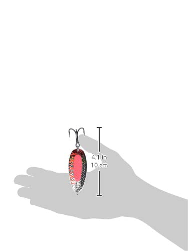 Blue Fox Pixee Spoon casting lure by riverbank, great for trout and steelhead.