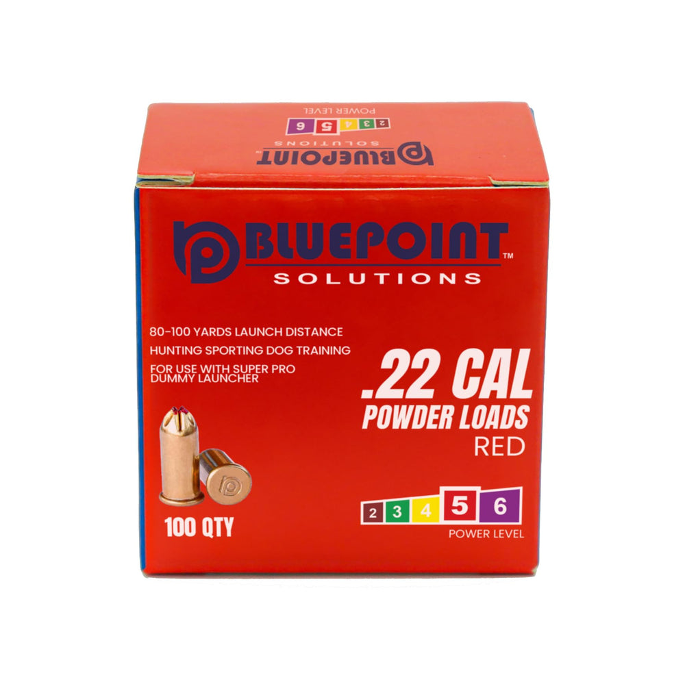 Bluepoint Solutions red blank loads for the Super Pro Dummy Launcher enable realistic long-distance training