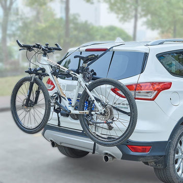 Blueshyhall car bicycle stand side view shows compatibility with many vehicles