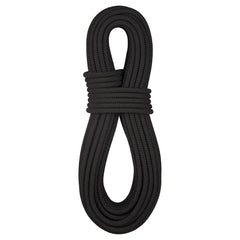 BlueWater AssaultLine static rope, black, ideal for technical rope access and rescue prep.