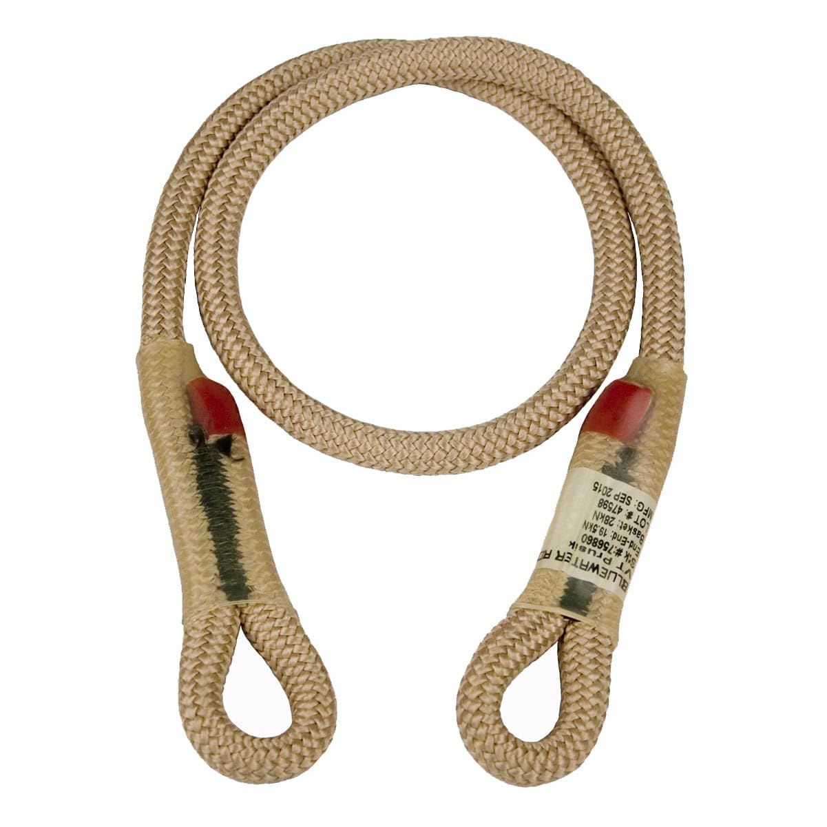 BlueWater Ropes 7mm VT Prusik in tan for ascending and self-belay on slim lines