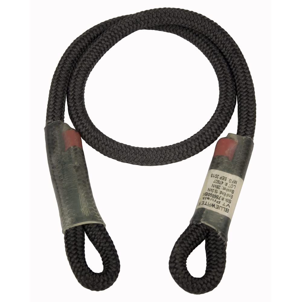BlueWater Ropes 8mm VT Prusik Black ideal for secure canyoneering rope ascents and rigging