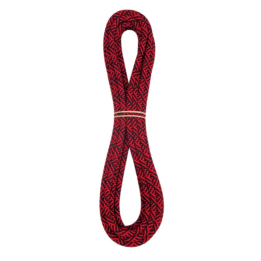 BlueWater Ropes Blue Water Static Cordelette 7mm x 20ft red, ideal for anchors and climbs.